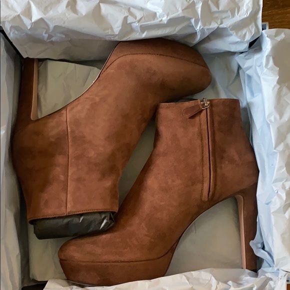 Prada platform suede bootie. - Picture 1 of 16
